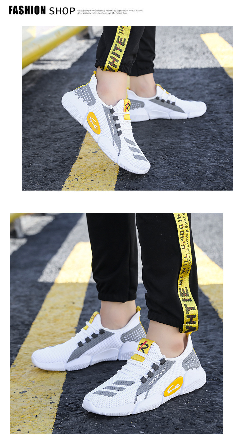 2025春季夏季新款男鞋网面透气休闲鞋青少年运动鞋飞织鞋男鞋批发详情39