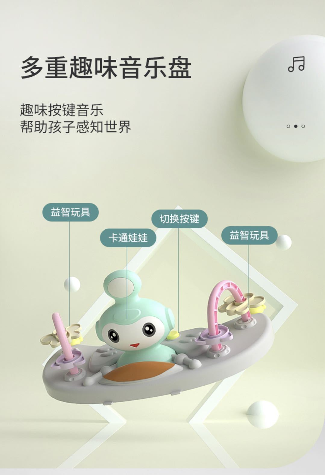 婴儿学步车厂家批发宝宝助步学走路车儿童多功能手推早教玩具车详情11