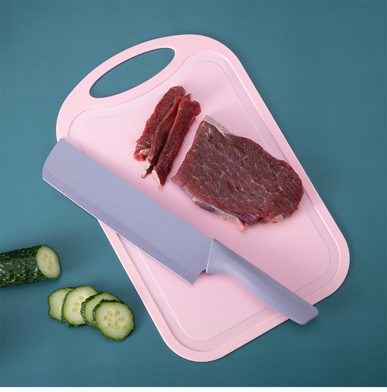 Stainless steel gift knife set, macaron knives, wheat straw six-piece knife set, colored wheat straw six-piece knife set pic 15