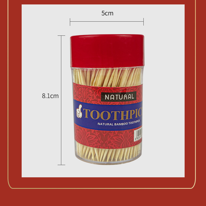 Creative disposable bottle bamboo toothpick holder, portable, simple and high-end home, supermarket, foreign trade street toothpick box pic 3