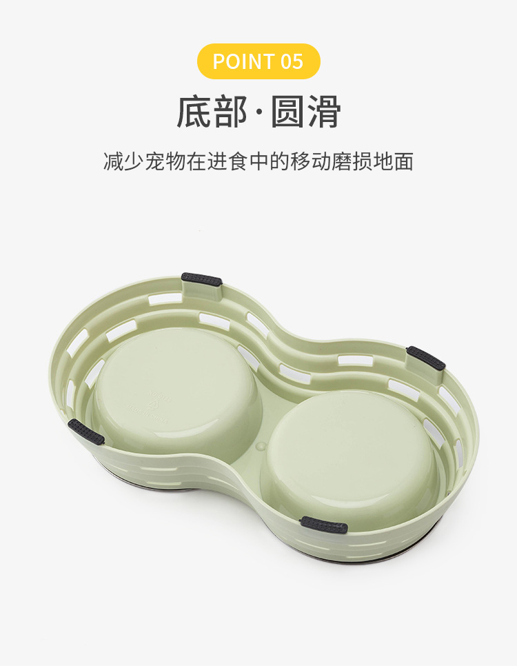 Pet bowl, hollowed-out Great Wall style pet food bowl and tableware, stainless steel bowl pic 12