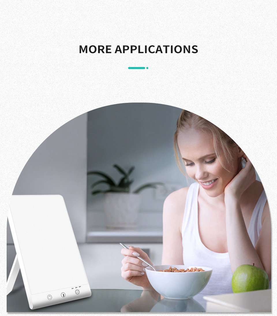 The white rectangular light therapy light strip control button USB power cord supports Tuya Alexa Google Assistant Smart Life mode pic 12