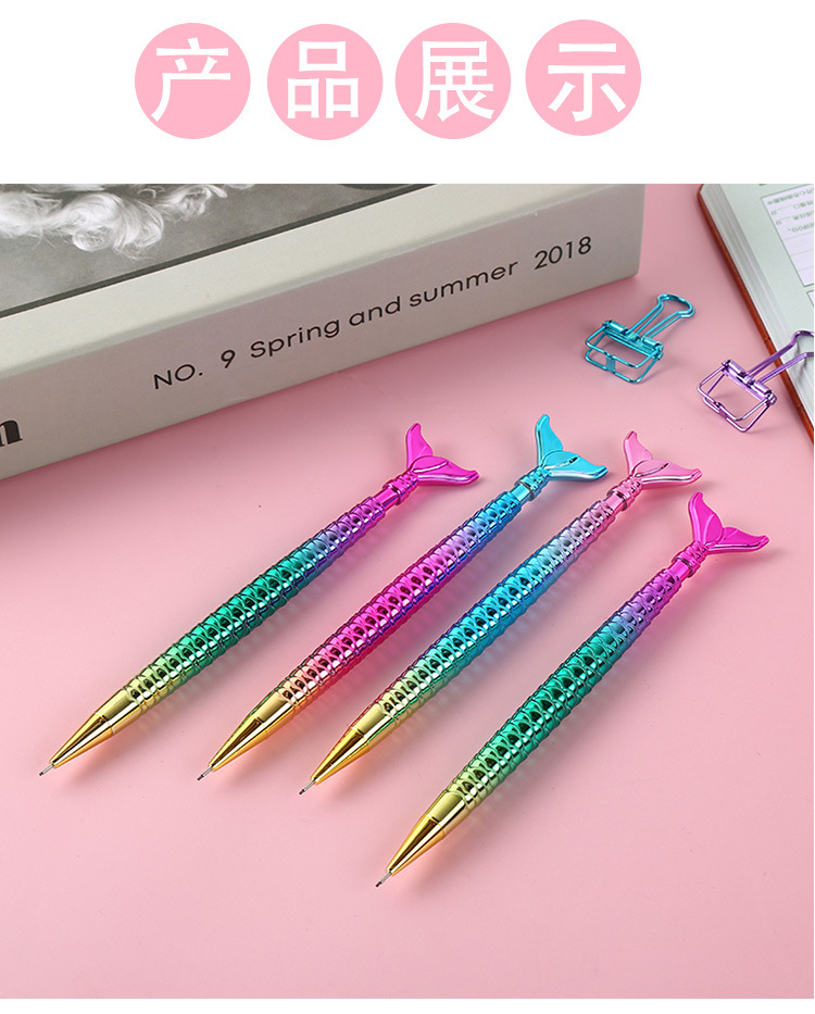 Oufeiya 5386 Mermaid 0.7/0.5 mechanical pencil manufacturer supplies wholesale student activity pencil stationery pic 6