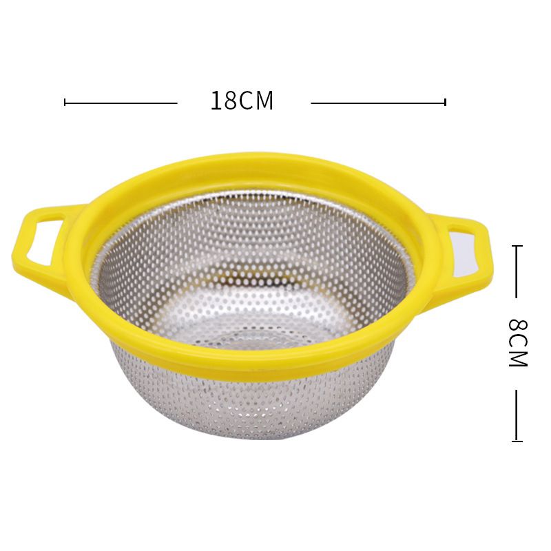不锈钢密孔淘米篮洗米筛子沥水篮家用果盘洗菜篮子厨房整理漏盆详情23