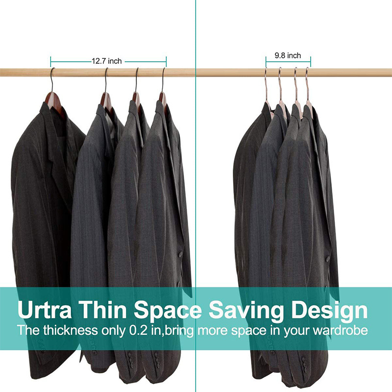 Dry and wet plastic anti-slip clothes hanger, multi-functional trouser rack, traceless windproof coat hanging rack, trouser support rack, clothes drying rack, rose gold pic 28