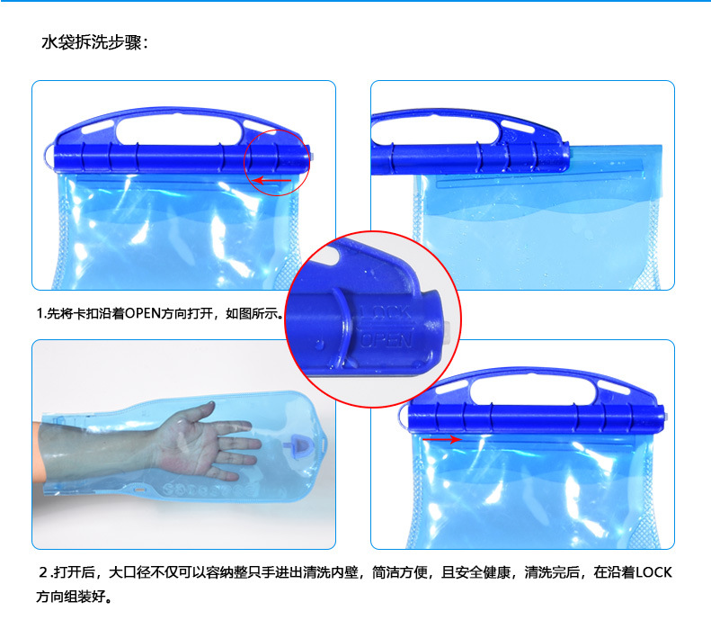 Cross-border best-selling outdoor portable folding water bags, mountain climbing, cycling water bags, running, fitness, camping drinking water bags, camping pic 18