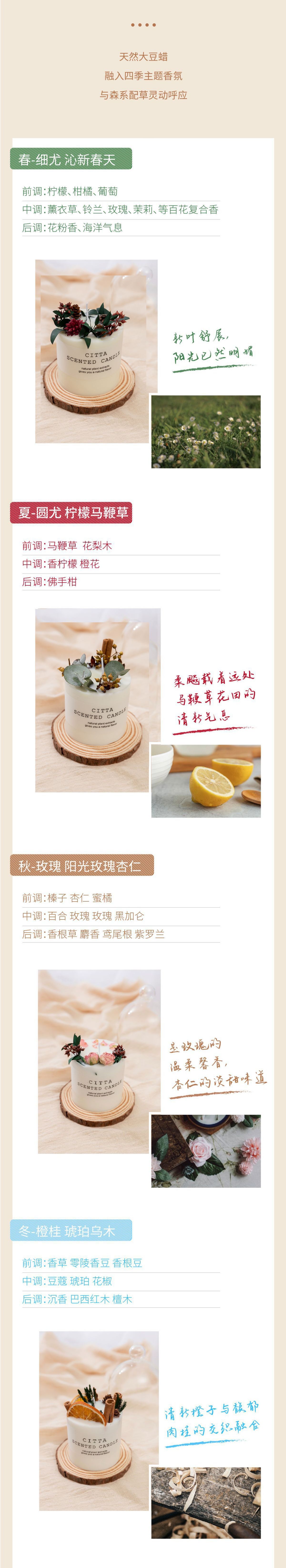 Customized forest-themed scented candles wholesale household soy wax Christmas and birthday gifts gift box sets, handcrafted pic 2