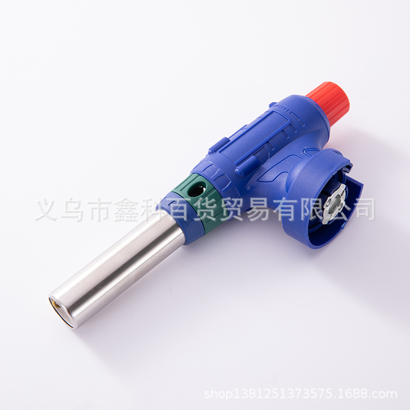 跨境现货卡式喷火器头户外烧烤烘焙焊枪火器铁管加长直冲喷火器详情10