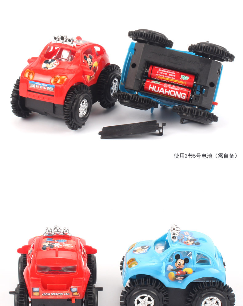 The electric toy car, the electric Mickey Mouse dump truck, will do a somersaults when encountering obstacles. It is a popular product at street stalls pic 9