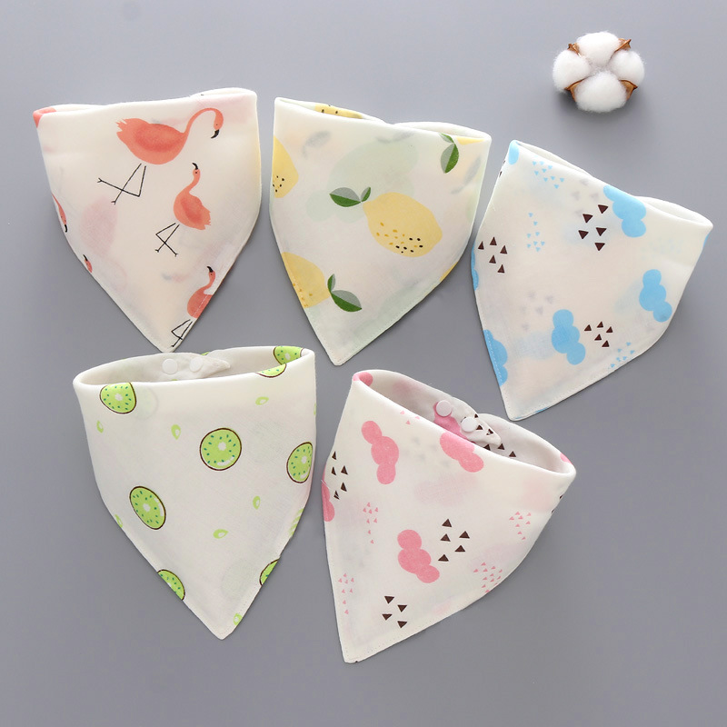 Baby babble toalla baby triangle toalla algodón doble botón impermeable recién nacido babero pañuelo infantil primavera otoño pic 38