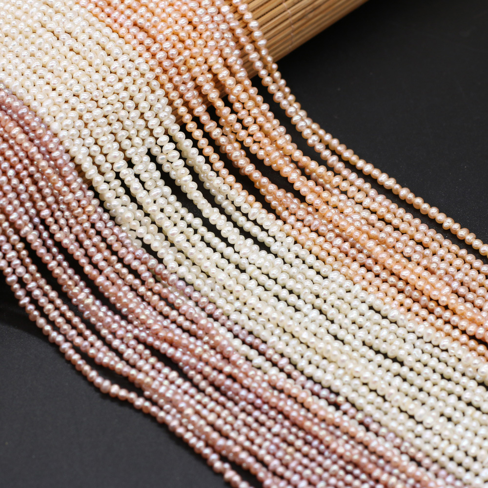 Exquisite natural freshwater pearl potato beads DIY jewelry accessories, handcrafted jewelry necklaces, semi-finished product production and wholesale pic 3