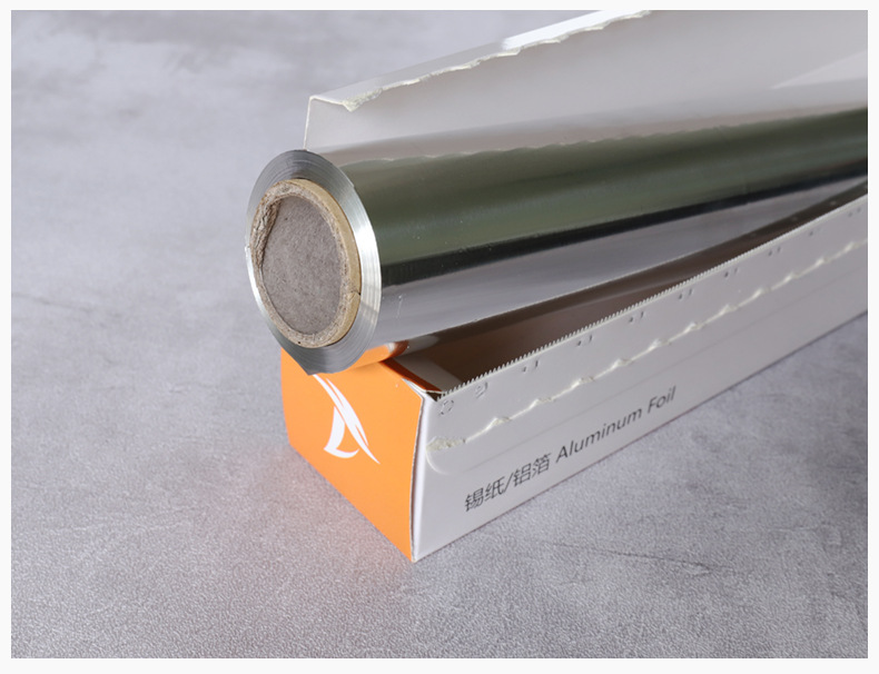 Commercial large rolls of thickened tin foil baking tools, disposable barbecue, household barbecue tin foil paper, aluminum foil paper, grilled fish paper pic 5