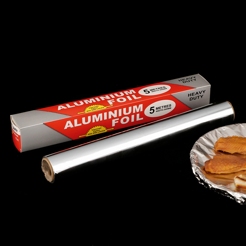 Barbecue and fish tin foil paper, household aluminum foil paper, thickened tin foil paper, kitchen baking tools, disposable barbecue paper pic 4