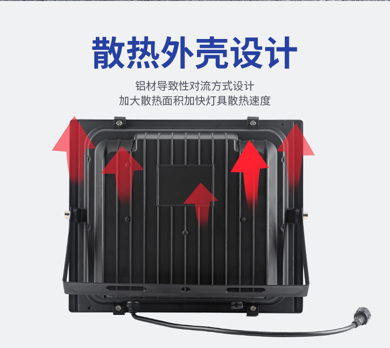 Solar floodlights 25W, 40W, 60W, 100W, 200W villa lights, courtyard lights, rural road lights, outdoor lighting pic 10