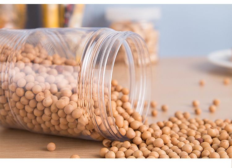 Five-grain storage boxes, plastic bottles, kitchen food storage cans, dry goods sealed, round, household wholesale pic 9
