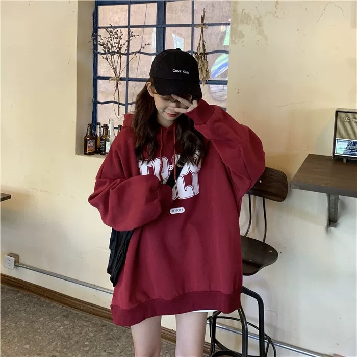 卫衣女秋冬百搭2020宽松欧美bf慵懒风加绒加厚连帽外套潮支持代发详情12