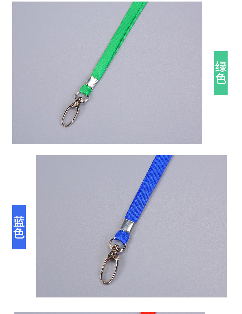 Factory wholesale metal buckle mobile phone card holder lanyards, color polyester ID lanyards, name tags, brand lanyards design pic 11