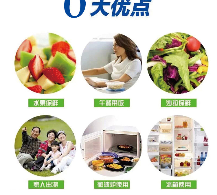 Bangduo - Double-layer plastic lunch box, microwave lunch box, three-compartment lunch box, student lunch box, Lunch box pic 13