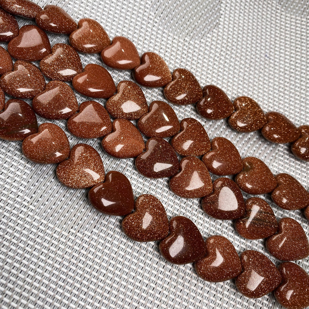 Natural stone, crystal, agate, heart-shaped semi-precious stone, loose beads, various material jewelry beads, necklaces, bracelets and accessories pic 6