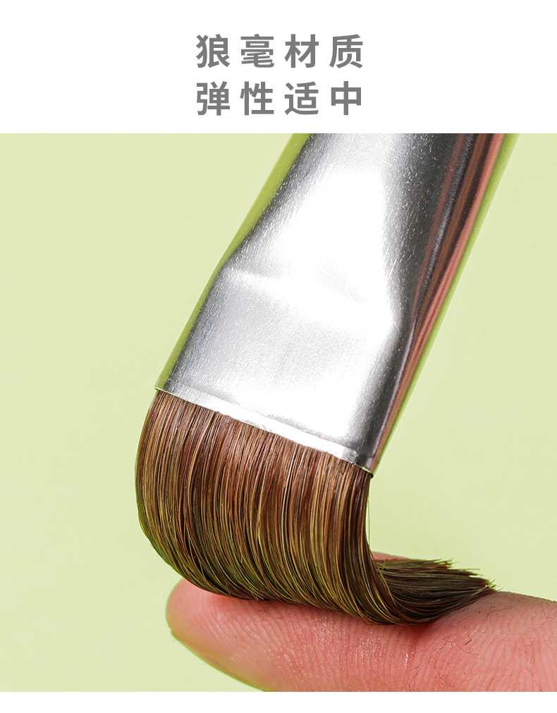Marley G1865 pelo de caballo de cabeza plana 5 PCS kit de tiza de agua para estudiantes principiantes con acrílico pintura al óleo pincel de acuarela pic 9