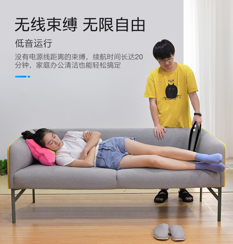 Powerful car vacuum cleaner, wireless charging vacuum cleaner, dual-purpose car and household handheld vacuum cleaner pic 5