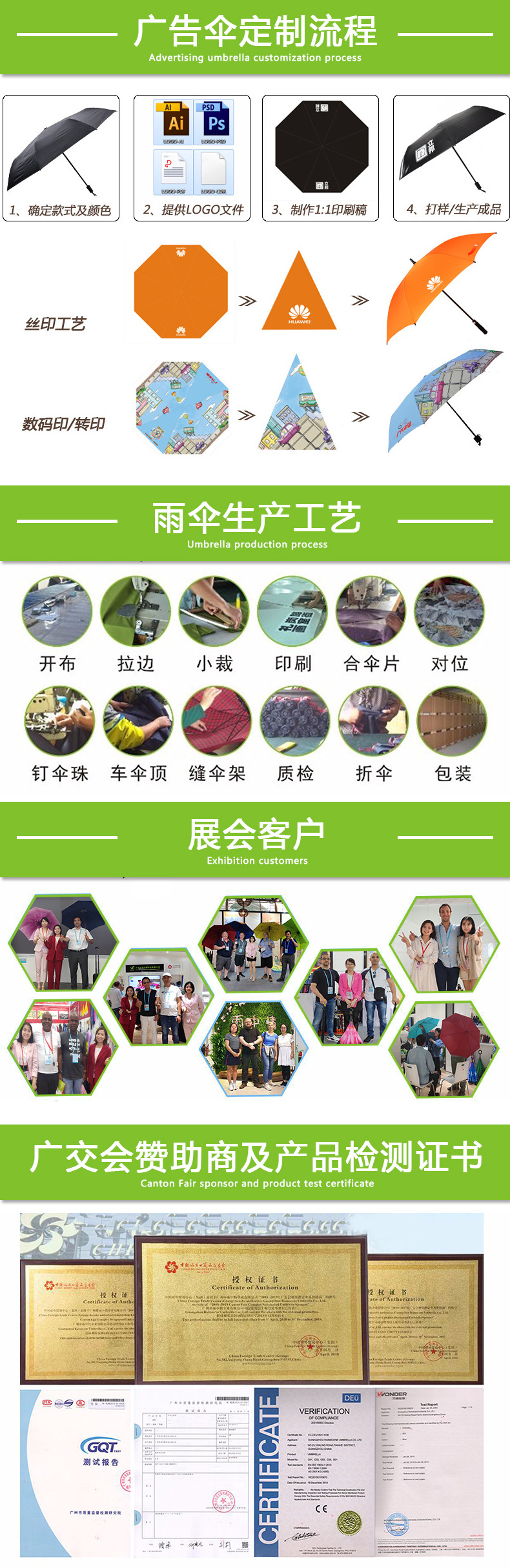 16骨彩虹伞女男超大防风长柄直杆伞户外自动遮阳彩虹雨伞定制图案详情16