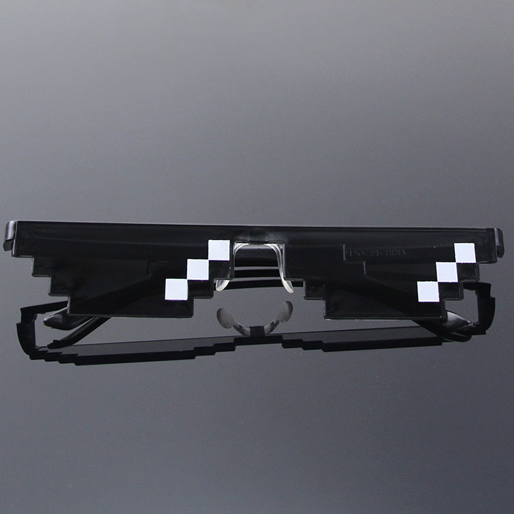 Mosaic square glasses, a must-have for showing off in the 2D world, sunglasses, blurred rectangular pixel glasses, Douyin, Kuaishou pic 14