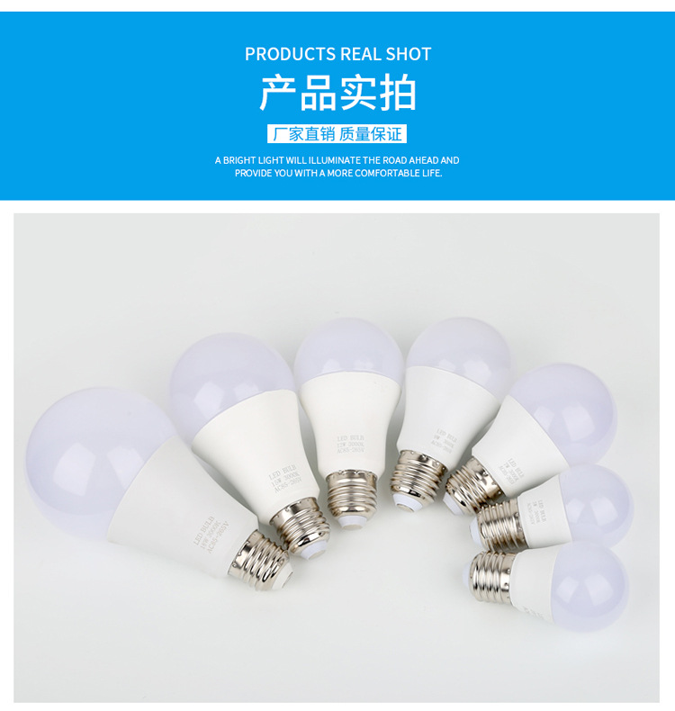 led灯泡E27螺口220V球泡灯110V节能高亮日规100V跨境热卖电商专供详情13