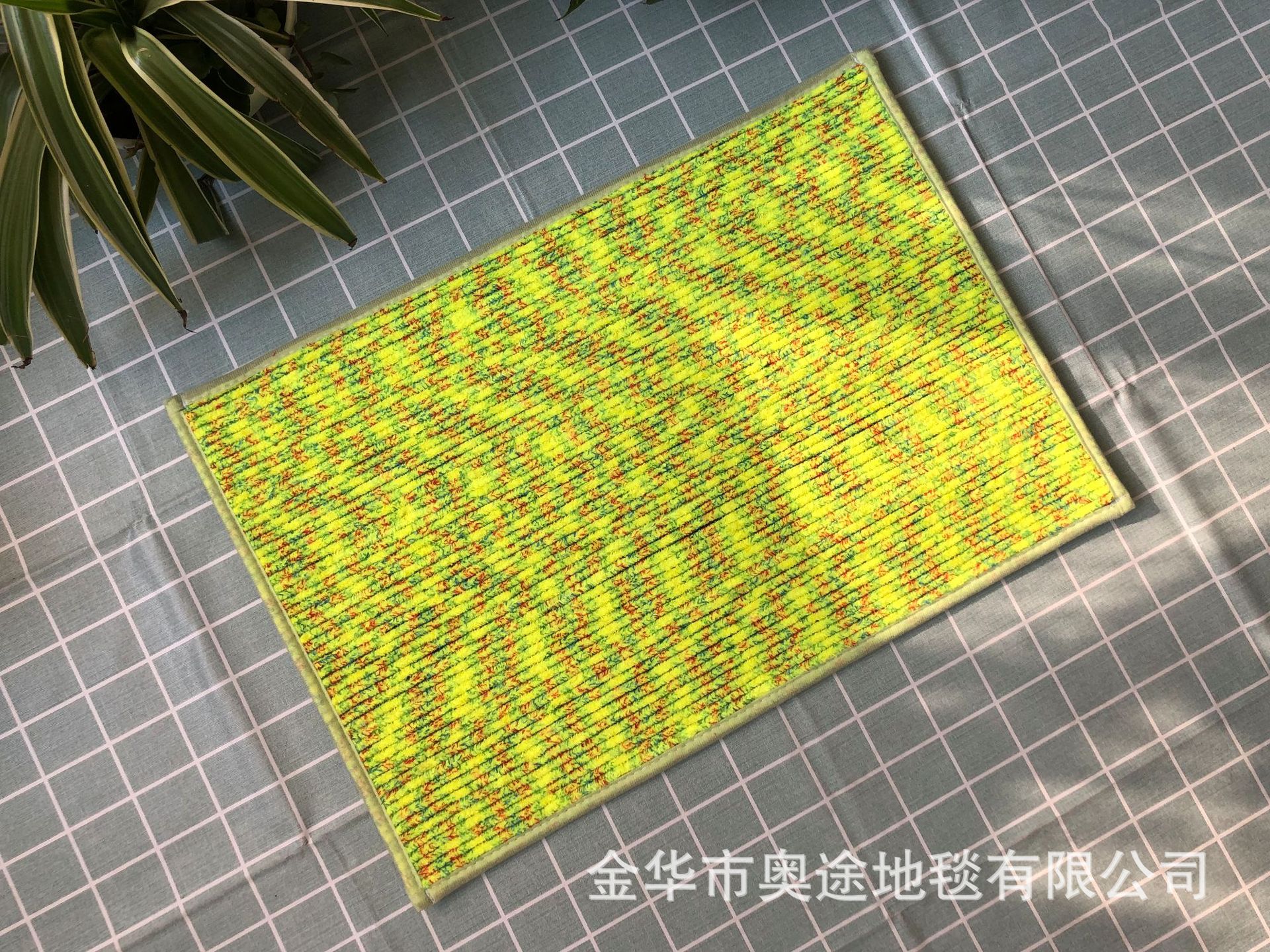 【外贸热销款】彩虹吸水入门垫 door mat 条纹地毯 促销地摊地垫详情9