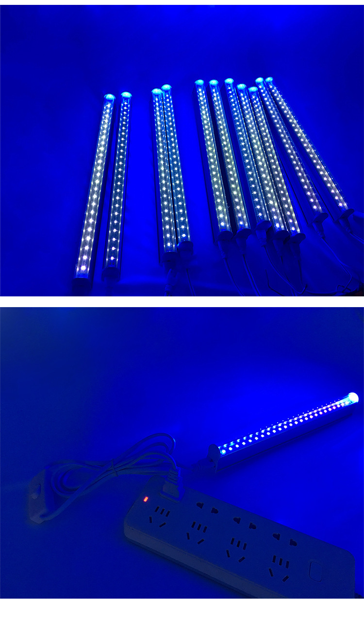 T8一体化LED紫光灯管365 395NM固化晒版诱蚊游泳池UV紫外灯管详情23