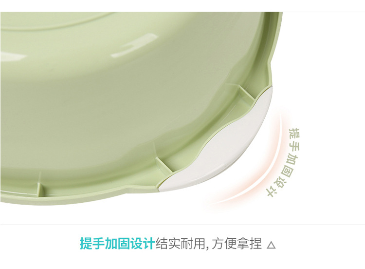 家用盆多功能简约洗脸洗菜搓衣盆加厚耐用塑料面盆圆脸盆子洗衣用详情17
