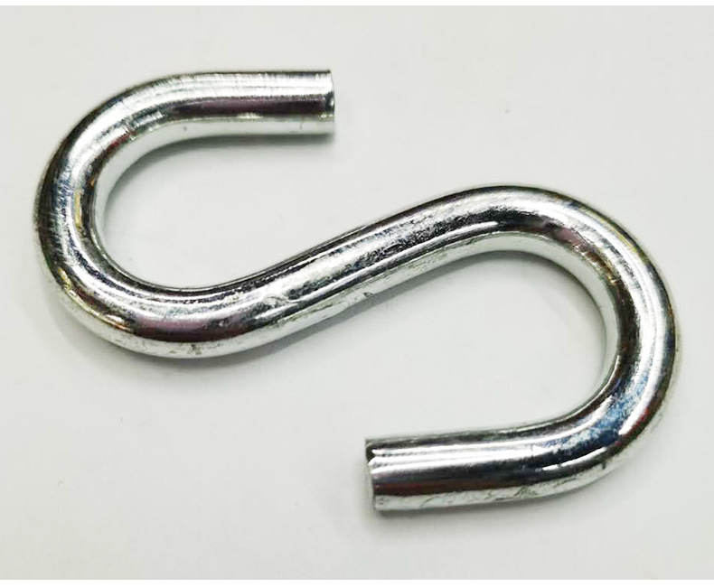 Flat-head S-hook, metal S-hook, is a multi-purpose hanging hook and storage hook with strong load-bearing capacity pic 11