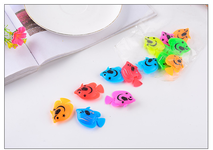 Simulated fish, water ball, fish tank decoration, floating on the water surface, gashapon accessories, colorful plastic, 3.5CM, playing fish, floating fish pic 5