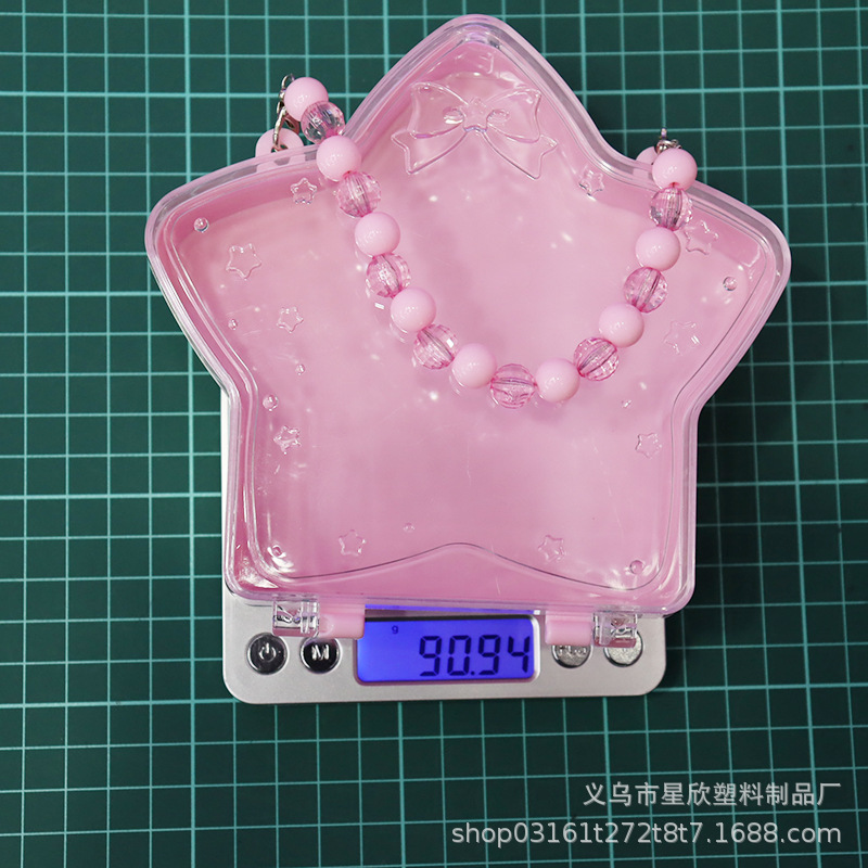 跨境背包五角星小提琴大容量塑料收纳盒儿童饰品盒源头厂家详情29