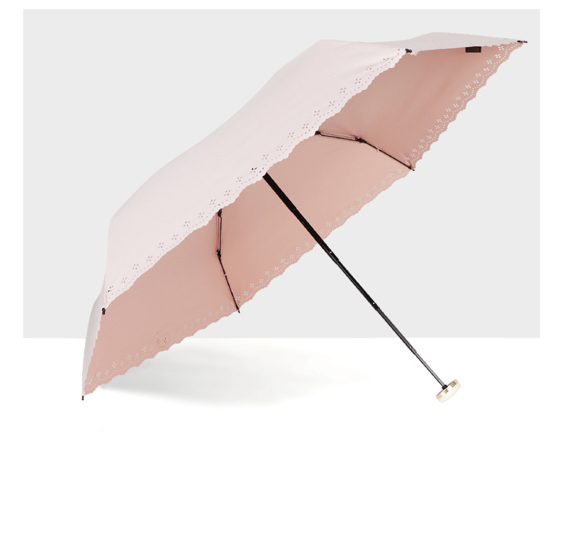 RST Japanese-style creative hollowed-out sunshade umbrella, mini 50% discount pocket sun umbrella for women with color glue sun protection, in stock and in batch pic 16