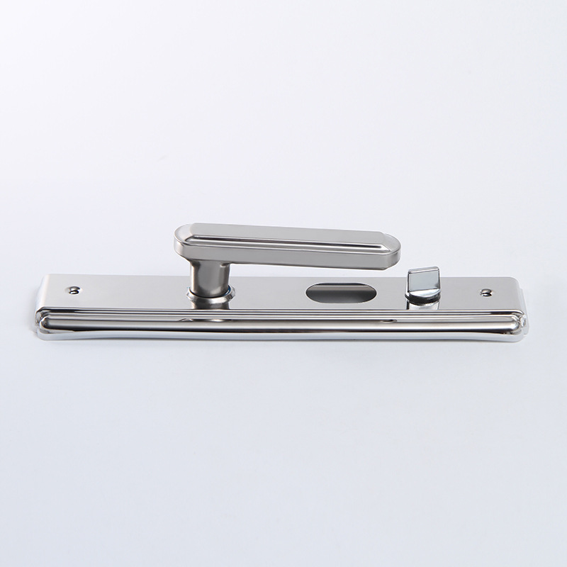 Multi-functional door lock, stainless steel bright surface handle, multi-functional anti-theft door, no left or right hardware door handle pic 5