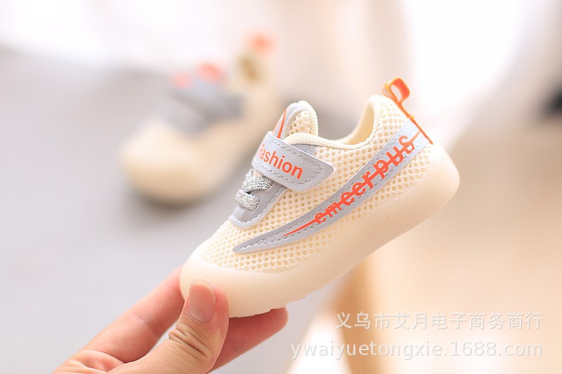 【清仓特价】男宝宝学步鞋春秋季软底防滑婴儿网鞋详情2