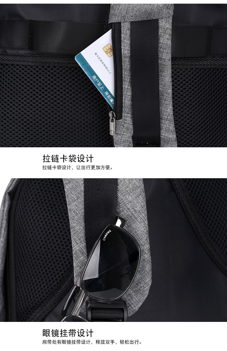 Venta directa de fábrica nueva mochila anti-robo multifuncional mochila recargable usb inteligente para hombres casual business travel bag pic 31