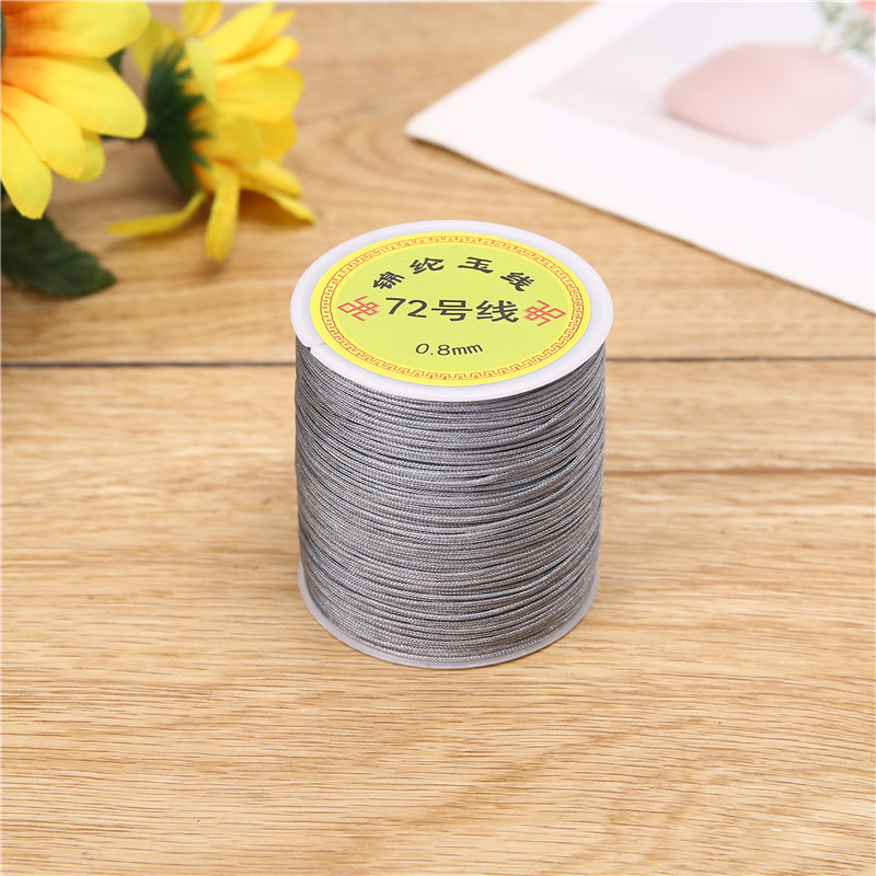100-meter axis DIY handcrafted beaded thread, No. 72 jade thread, red rope, hand-woven thread, Chinese knot thread, multi-color direct supply from the manufacturer pic 6