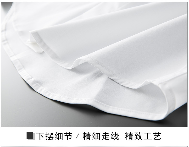 秦弩双袖TB织带男士长袖创意款高端休闲免烫织带打底长袖衬衫详情13