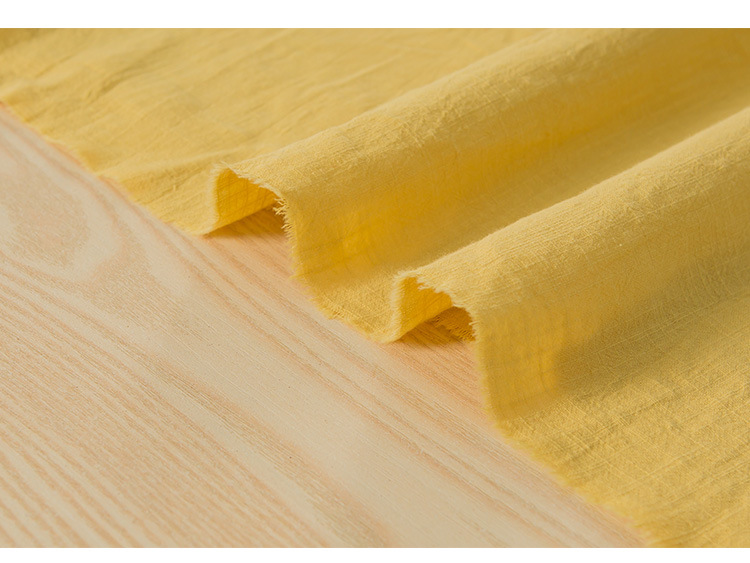 纯棉20*60水洗棉竹节棉绉布砂洗儿童马甲衬衫休闲面料现货供详情12