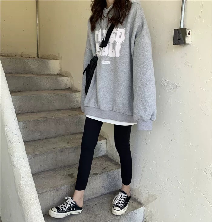 卫衣女秋冬百搭2020宽松欧美bf慵懒风加绒加厚连帽外套潮支持代发详情11