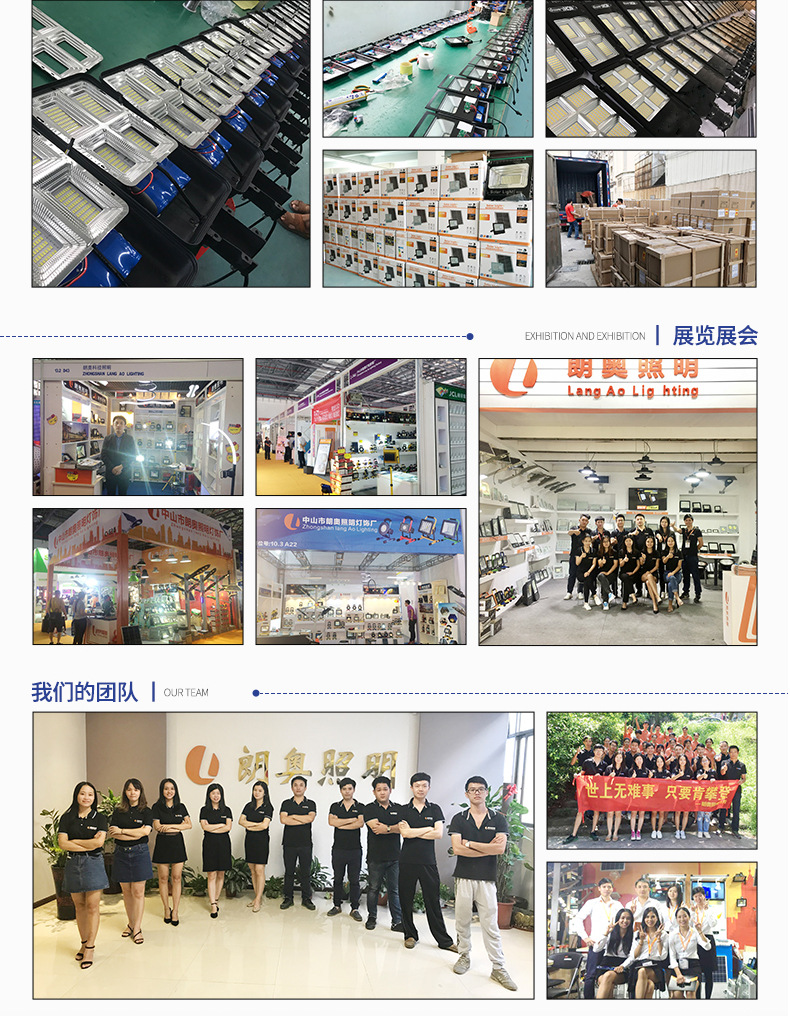 Solar floodlights 25W, 40W, 60W, 100W, 200W villa lights, courtyard lights, rural road lights, outdoor lighting pic 26