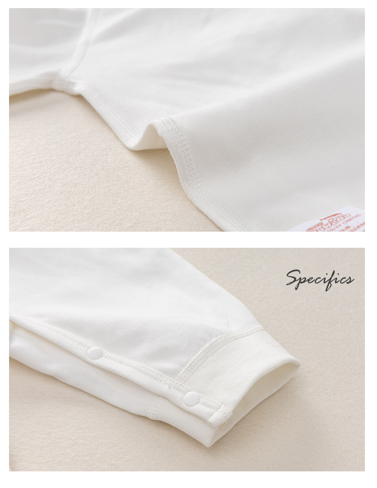 婴幼儿纯棉春秋连体衣宝宝A类爬服蝴蝶绑带哈衣详情7