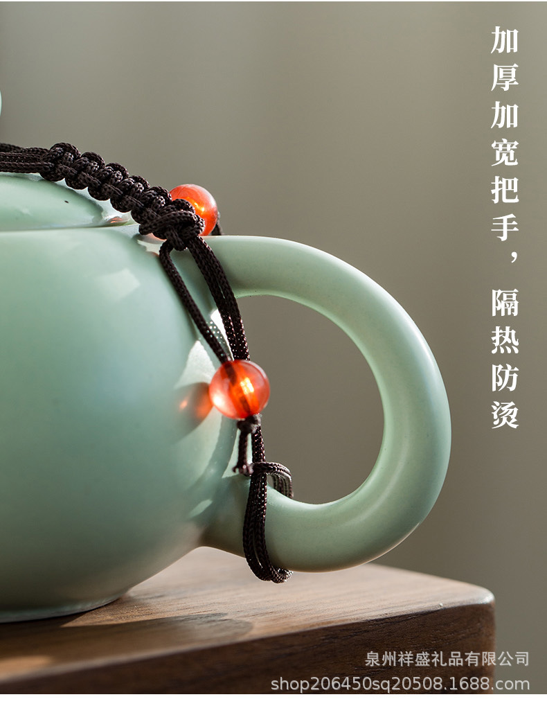 Ding Kiln Kung Fu Travel tea set, ceramic complete set, outdoor portable tea set wholesale gift, one pot, two cups, four cups pic 10