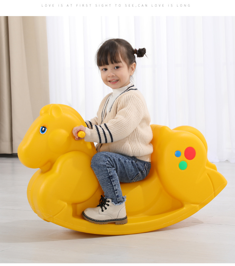 连体摇马木马儿童宝宝摇摇车婴儿一周岁礼物幼儿园玩具大号摇摇马详情13