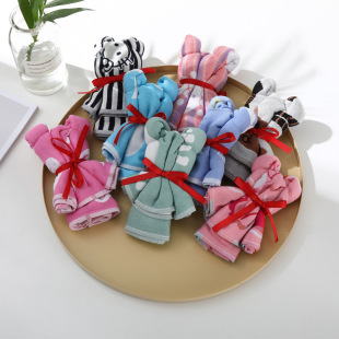 厂家直供珊瑚绒小熊造型毛巾 结婚礼品小熊毛巾30*30婚庆方巾批发详情1
