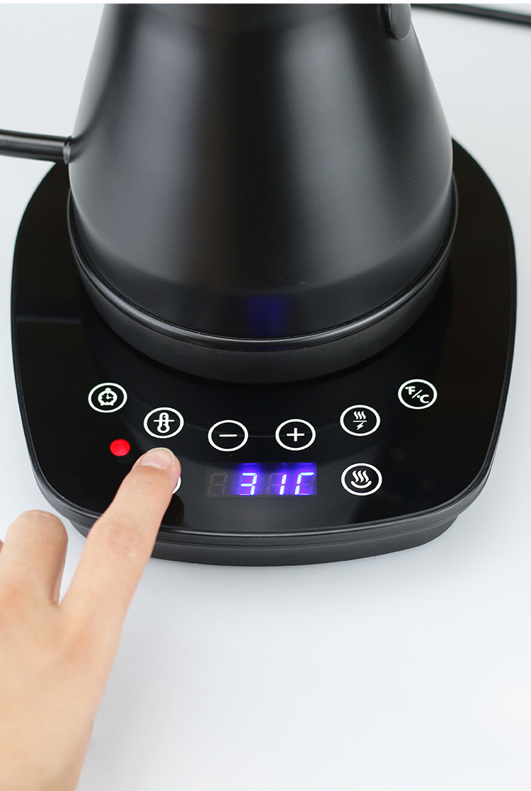 Steel Art smart temperature-controlled household electric kettle, stainless steel slender spout electric kettle, temperature-controlled hand-rinsed kettle, insulated kettle pic 7
