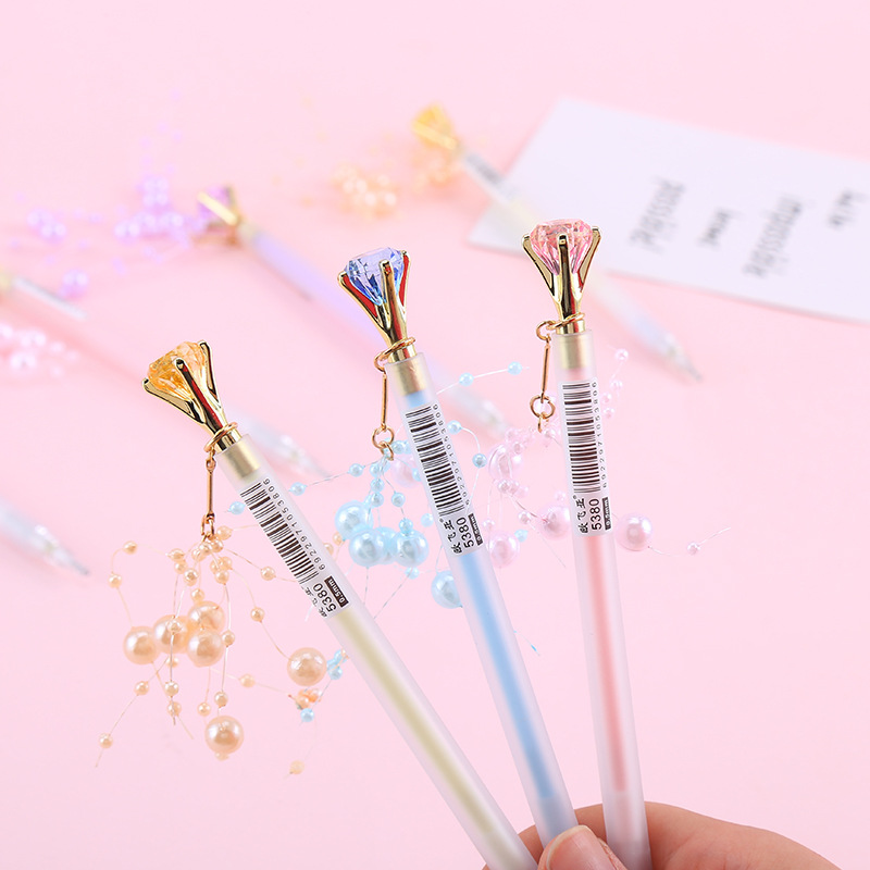 Oufeiya 5380 Diamond and Pearl Pendant, Activity Pencil, Cute and girlish heart Pendant, Mechanical pencil, Office stationery pic 12