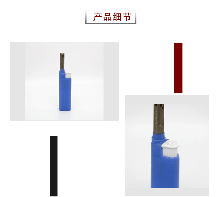 跨境现货彩色加长直管安全点火器家用厨房电子点火器充气打火机详情4
